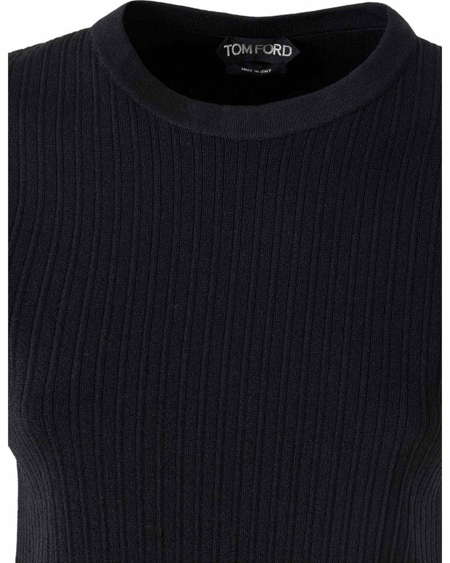 Tom Ford Black Silk T-Shirt Glam Steals