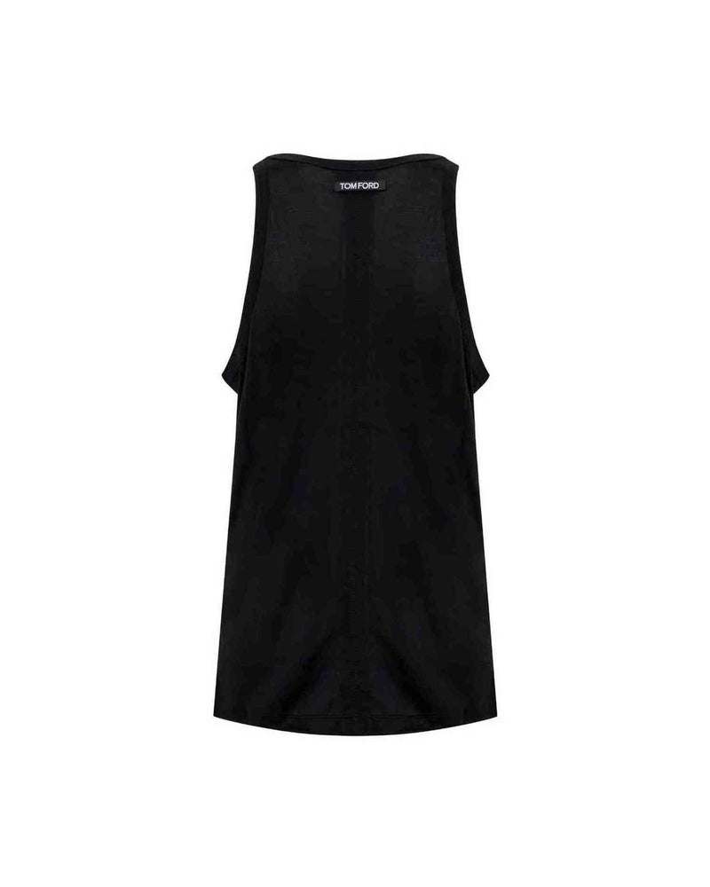 Tom Ford Black Silk Tank Top Glam Steals
