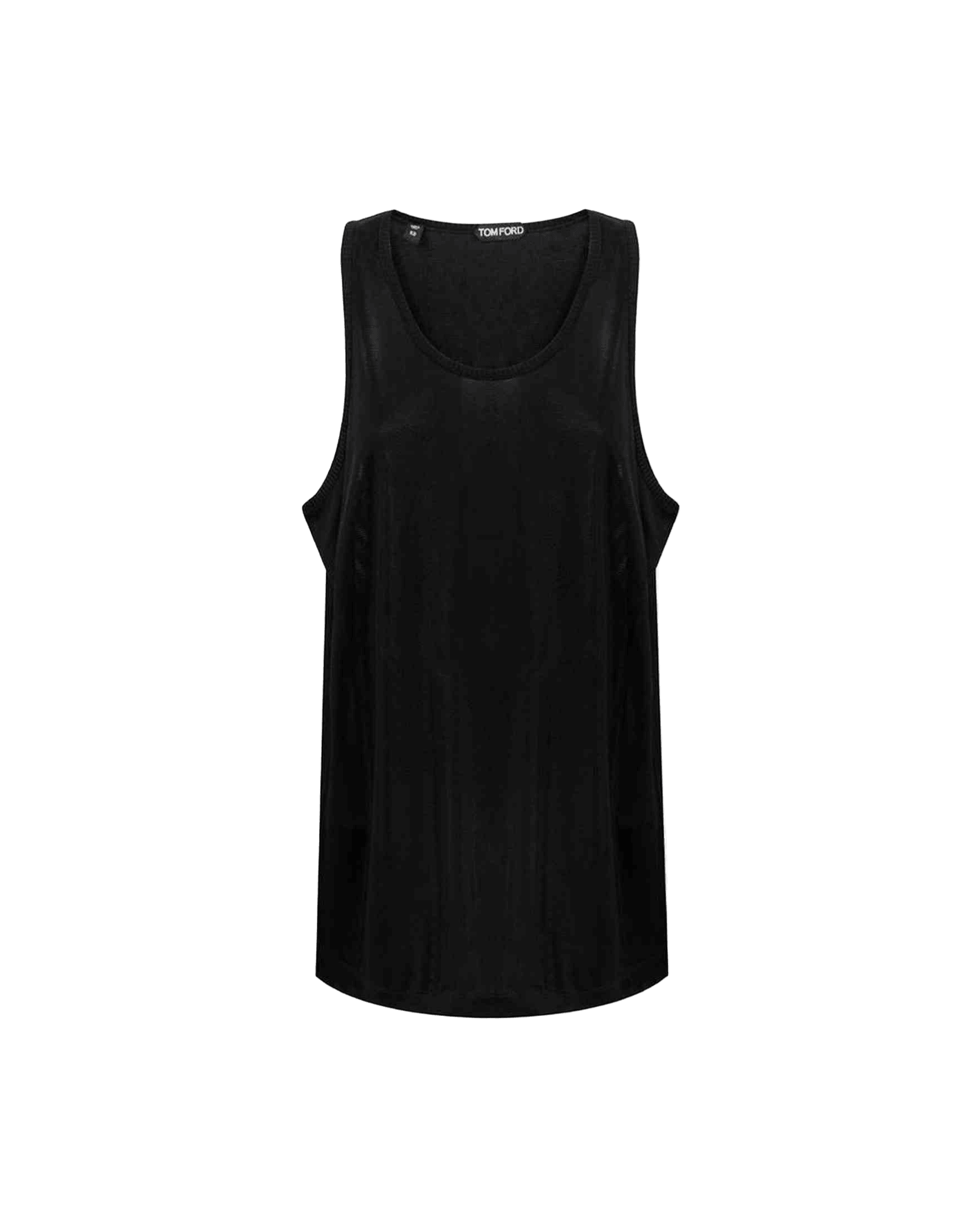Tom Ford Black Viscose Tank Top Glam Steals