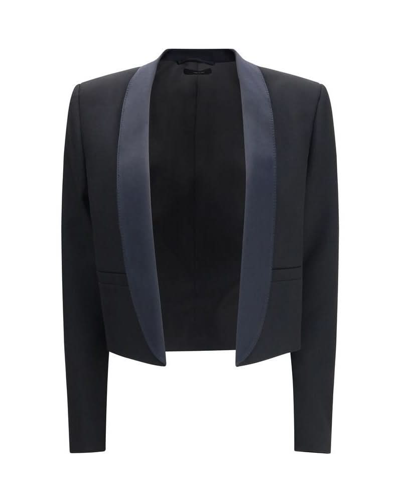 Tom Ford Black Wool Full Length Jacket 
