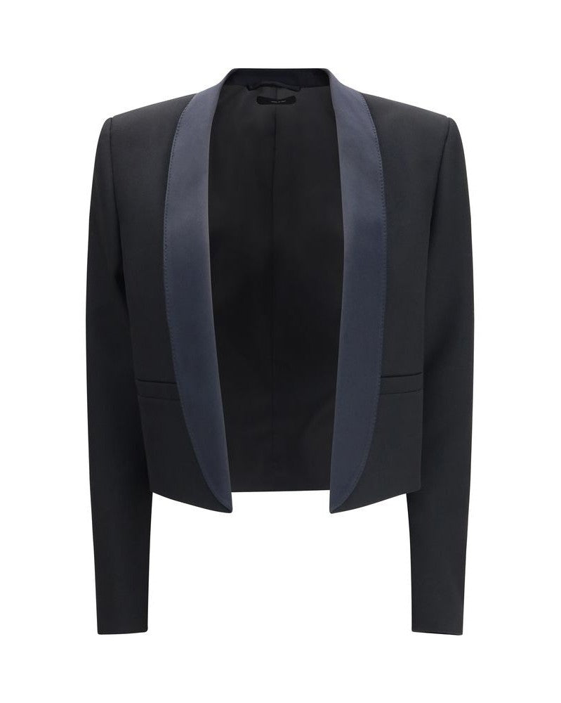Tom Ford Black Wool Full Length Jacket 