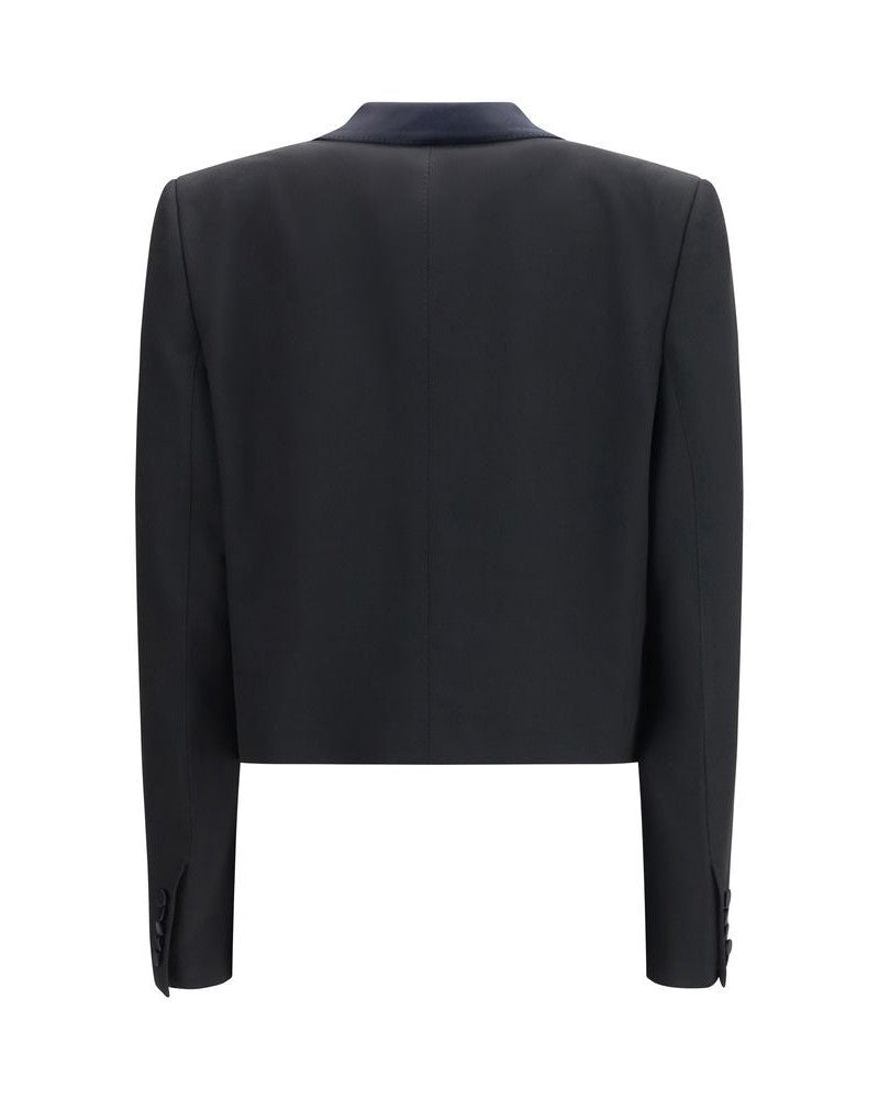 Tom Ford Black Wool Full Length Jacket 