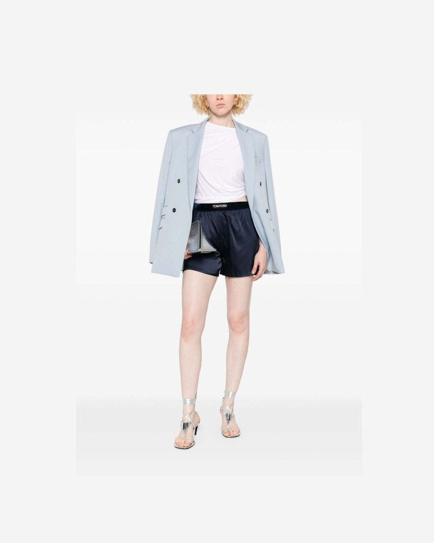 Tom Ford Blue Shorts Glam Steals