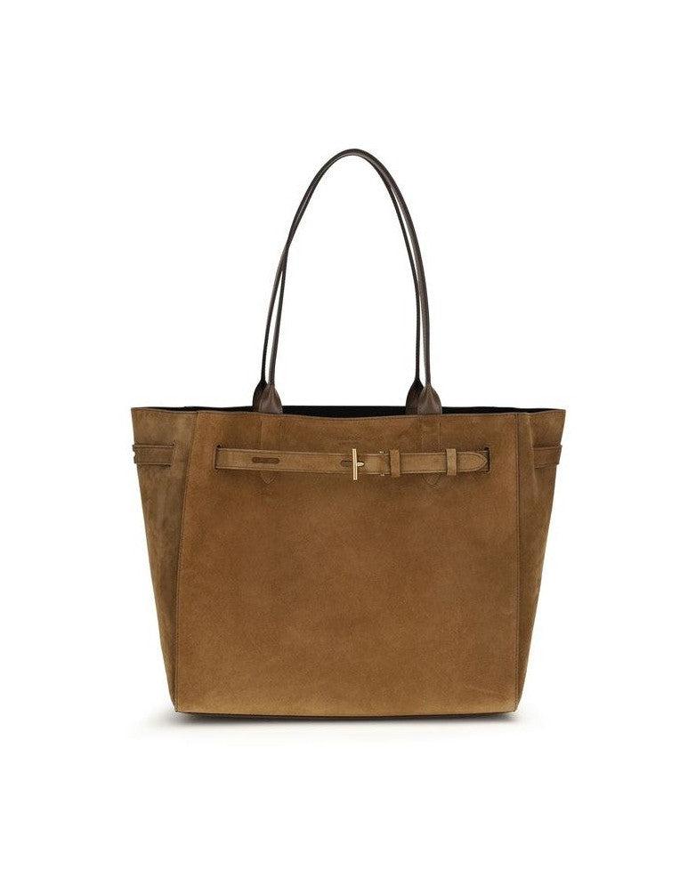 Tom Ford Brown Calf Leather Bos Taurus Shoulder Bag Glam Steals