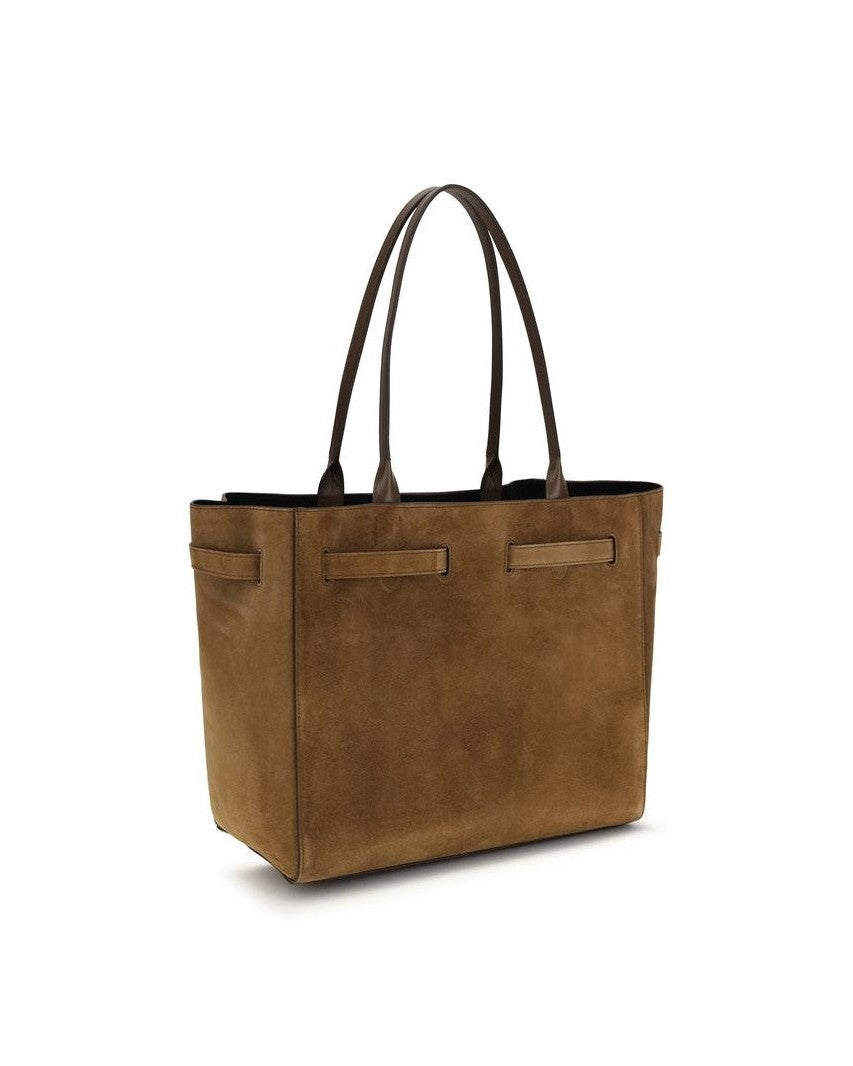 Tom Ford Brown Calf Leather Bos Taurus Shoulder Bag Glam Steals