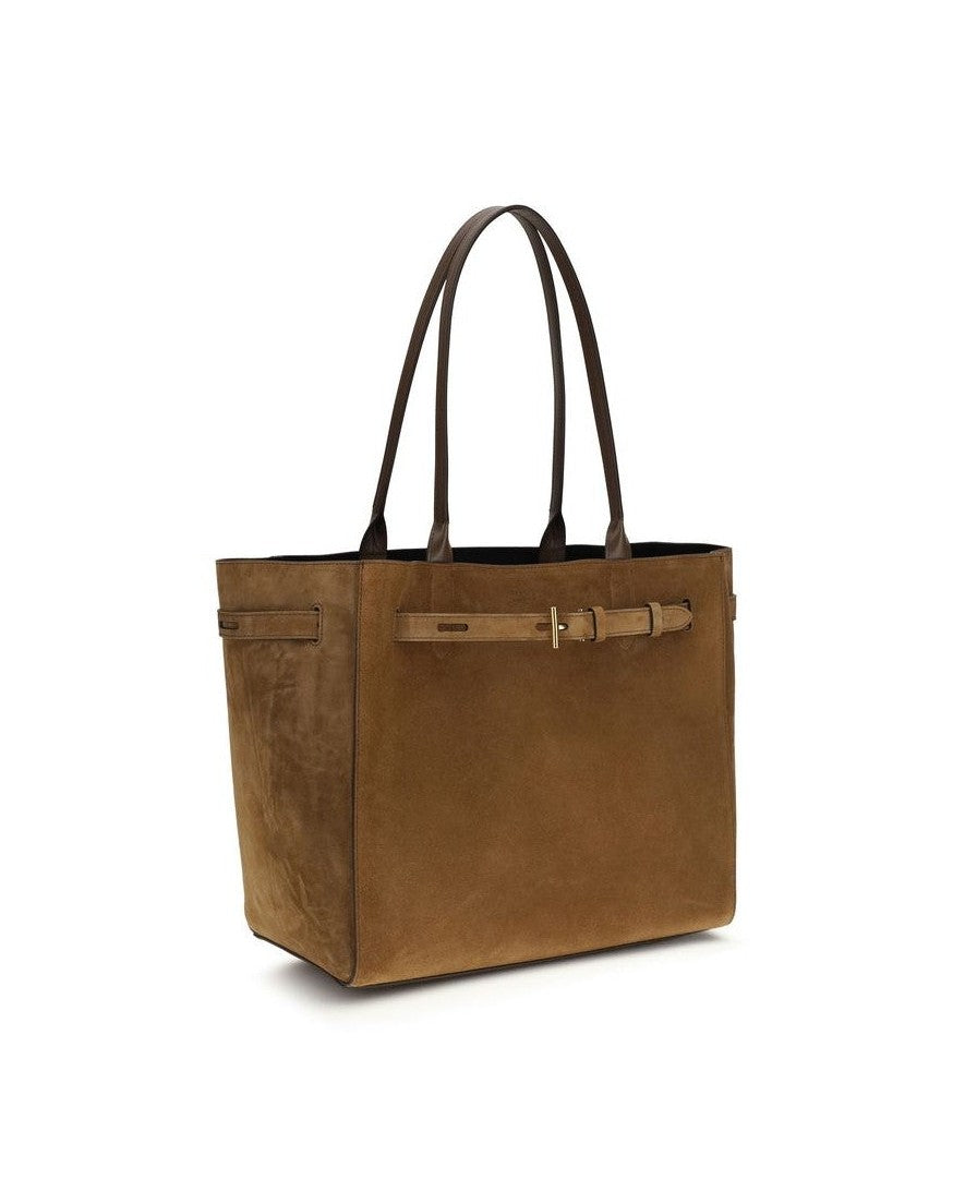 Tom Ford Brown Calf Leather Bos Taurus Shoulder Bag Glam Steals