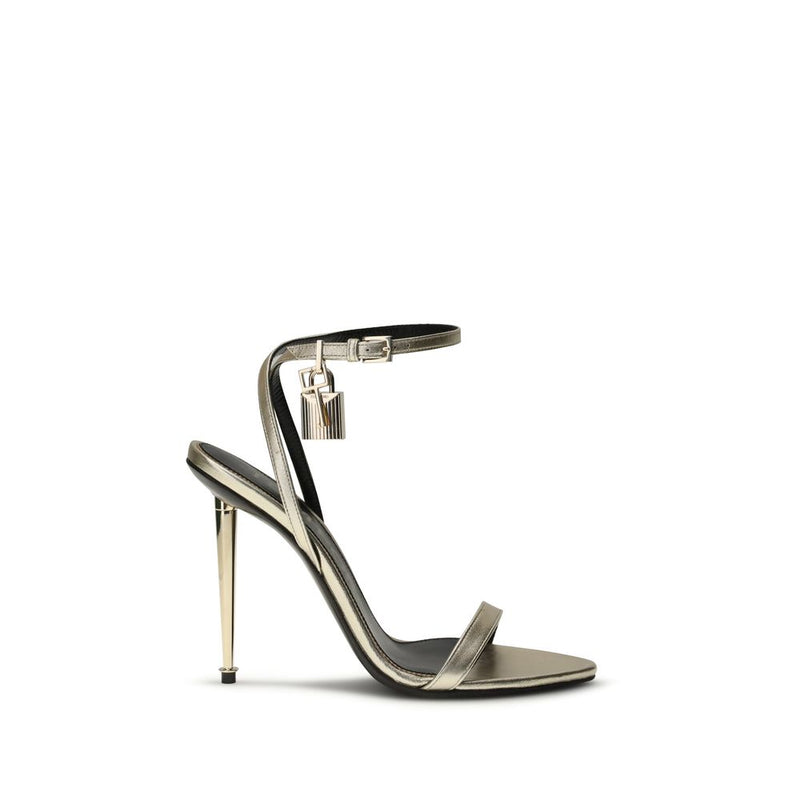 Tom Ford Gold Goatskin Stiletto Heel Glam Steals