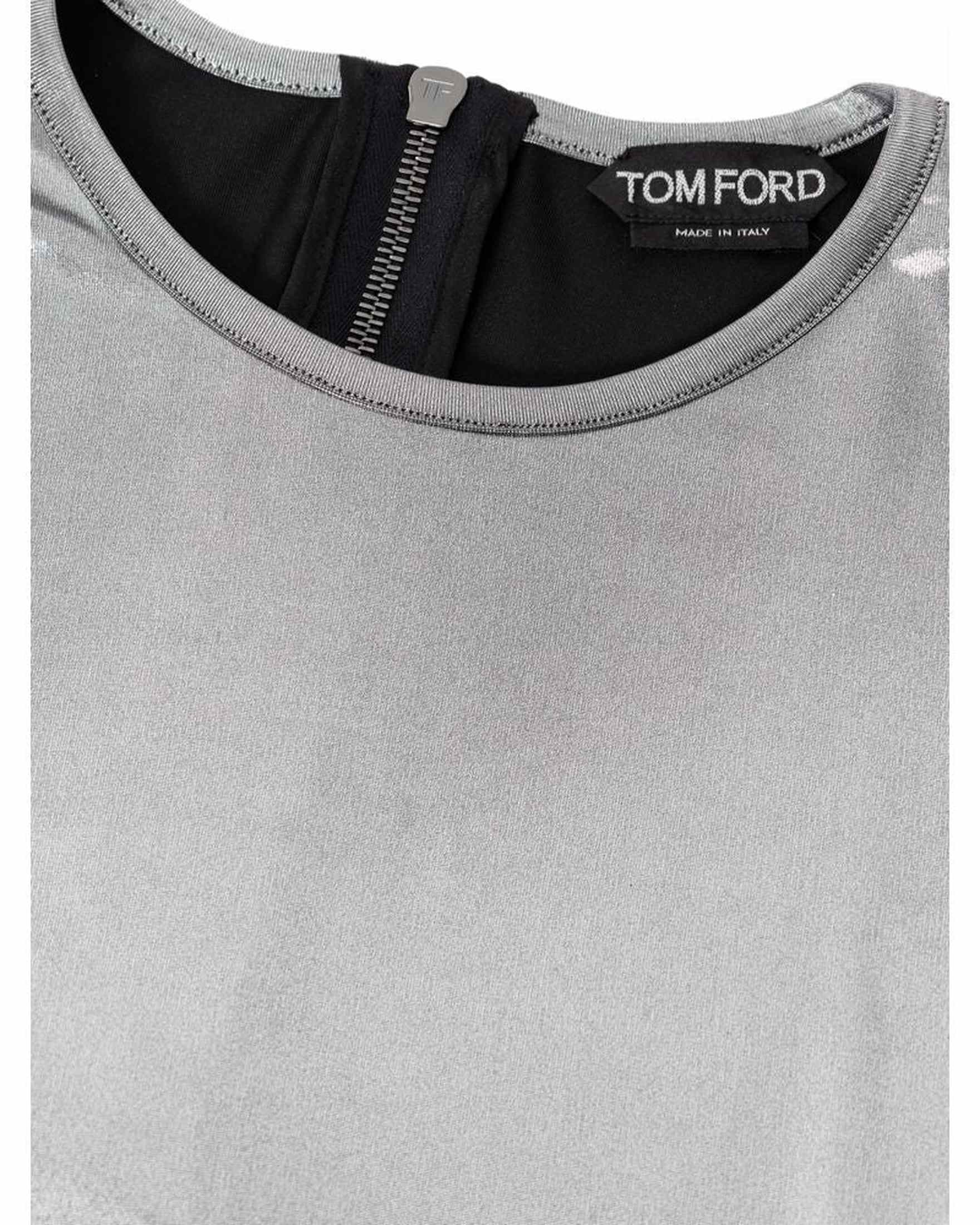 Tom Ford Gray Viscose Long Sleeve Glam Steals