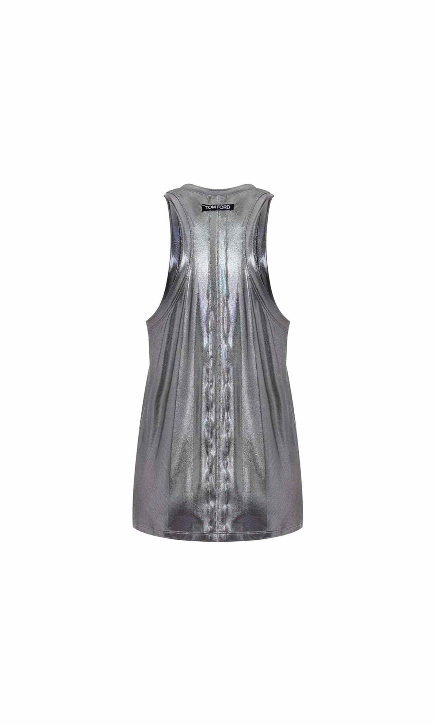 Tom Ford Gray Viscose Tank Top Glam Steals