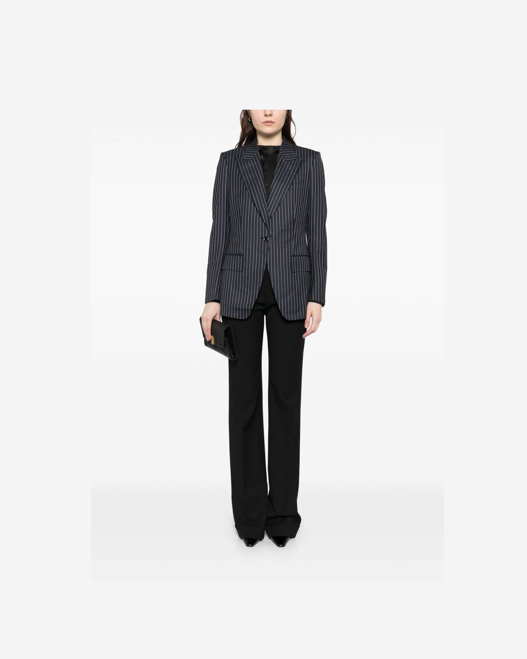 Tom Ford Pinstripe Single Breasted Blazer Glam Steals