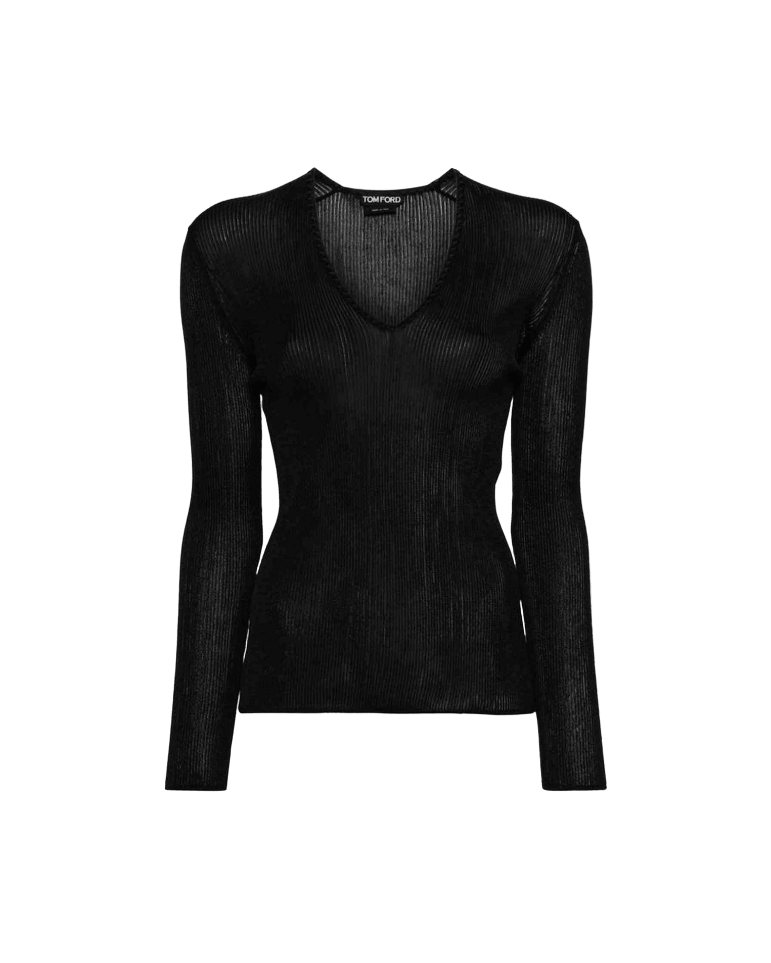 Tom Ford Sheer Fine Ribbed Top Glam Steals