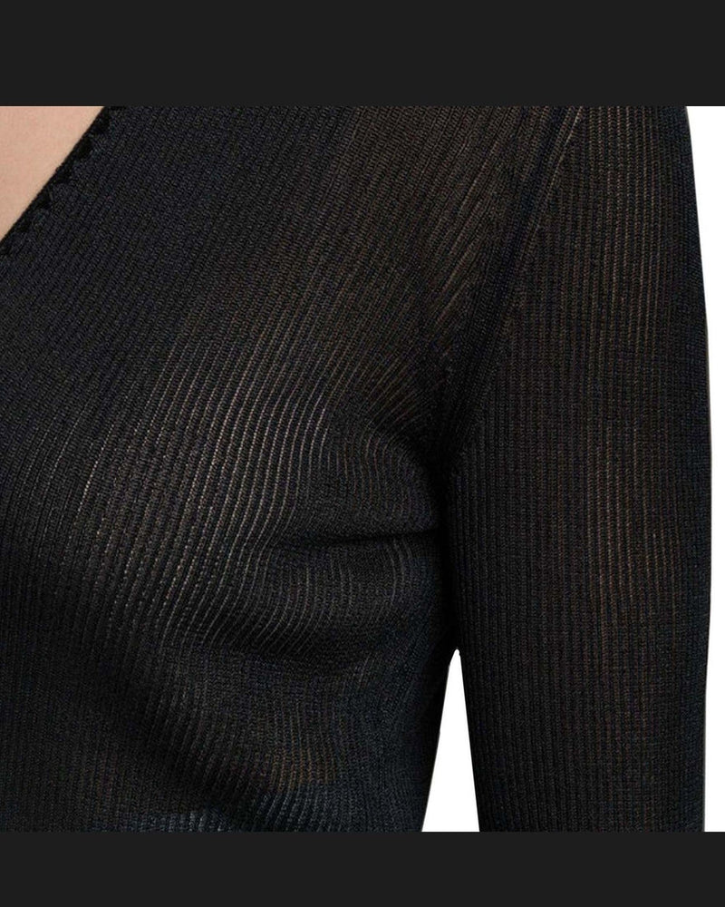 Tom Ford Sheer Fine Ribbed Top Glam Steals