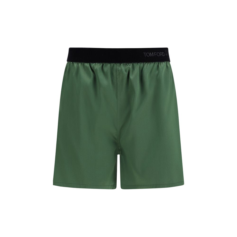 Tom Ford Silk Bicolor Bermuda Shorts