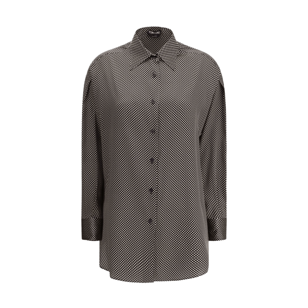 Tom Ford Silk Polka Dot Shirt Glam Steals