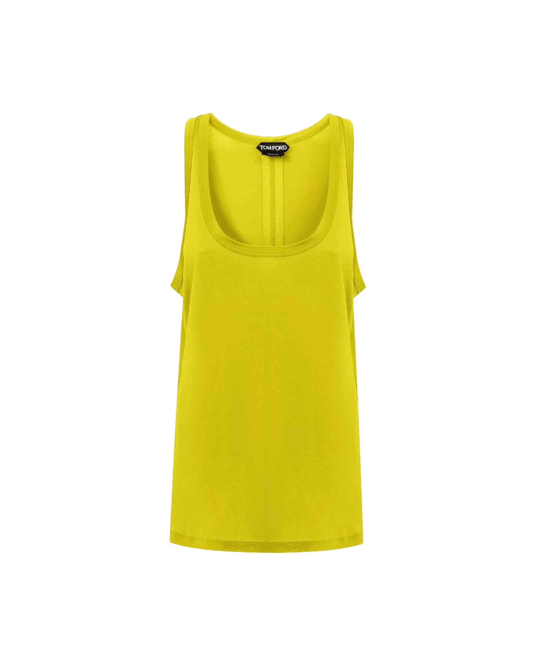 Tom Ford Yellow Silk Tank Top Glam Steals