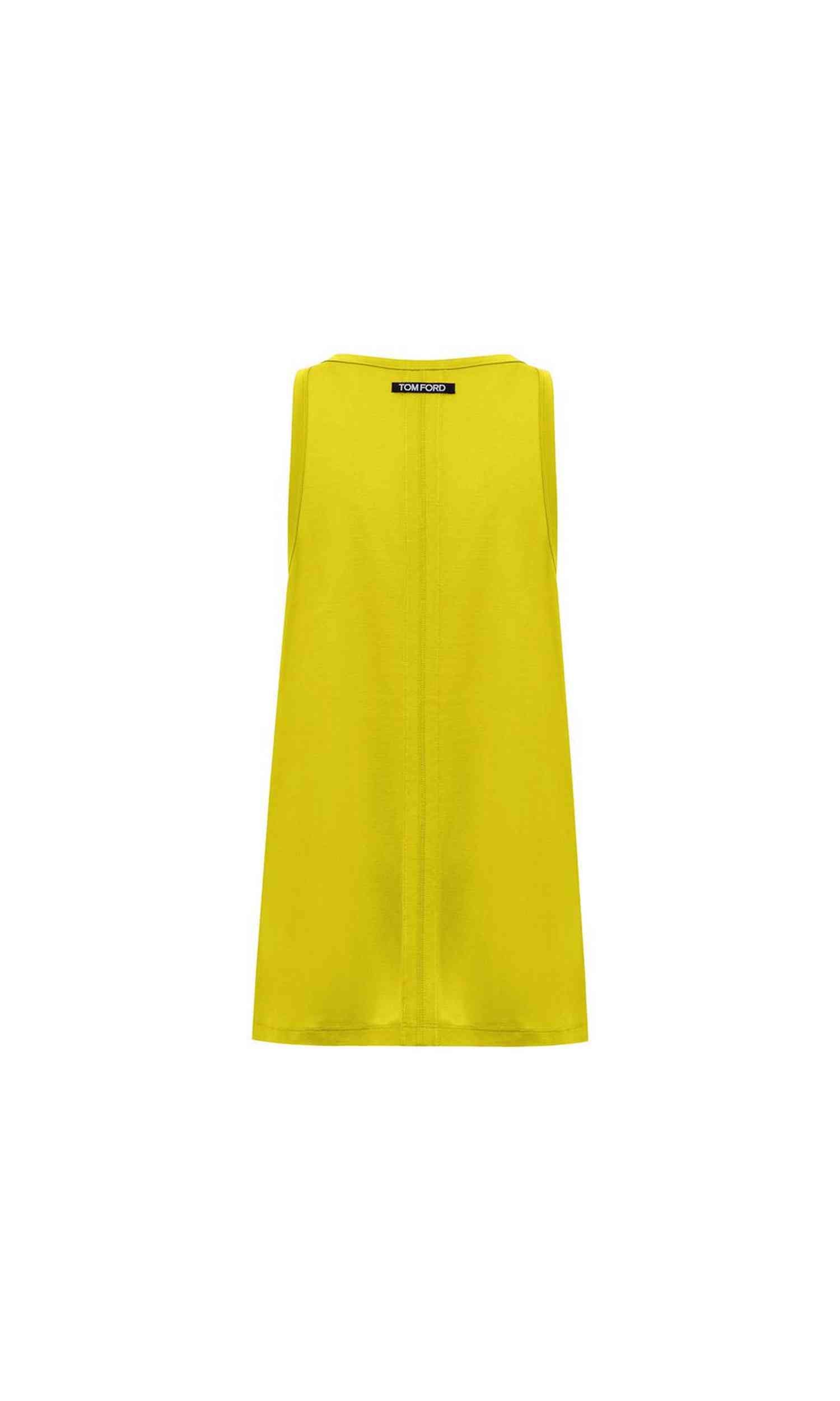 Tom Ford Yellow Silk Tank Top Glam Steals