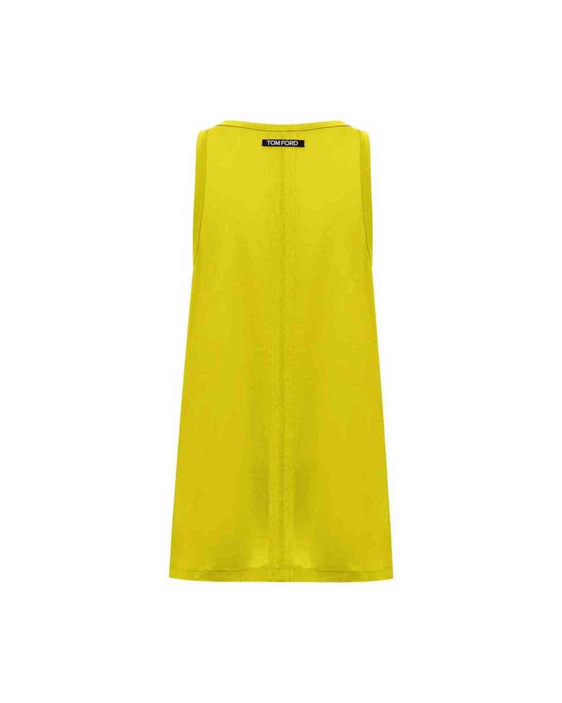 Tom Ford Yellow Silk Tank Top Glam Steals
