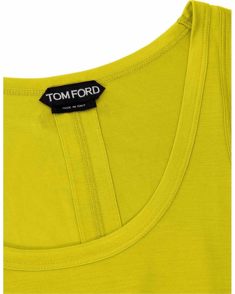 Tom Ford Yellow Silk Tank Top Glam Steals