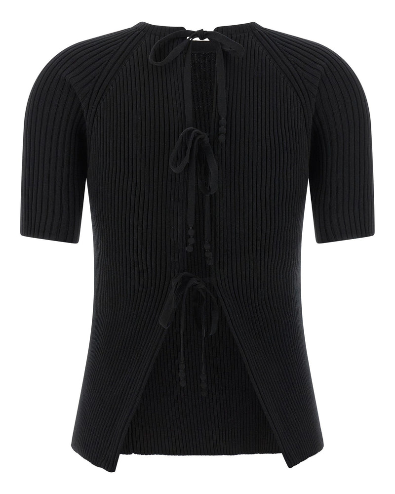 Tory Burch Back Closure Sweater Glam Steals