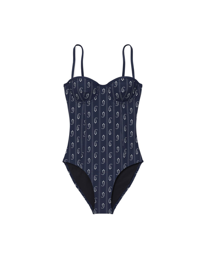 Tory Burch Blue One-Piece Swimsuit Glam Steals