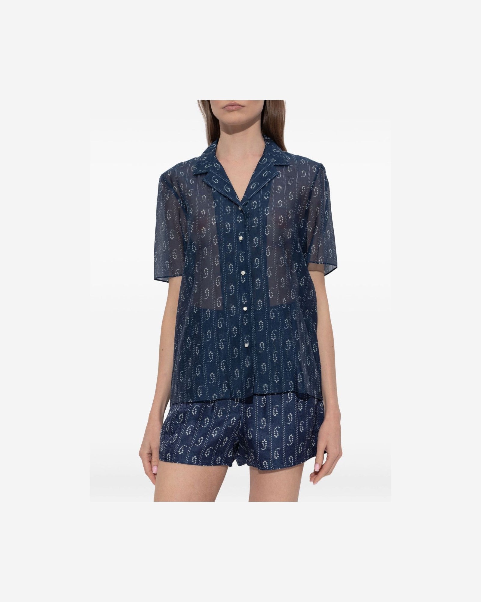 Tory Burch Blue Shirt Glam Steals