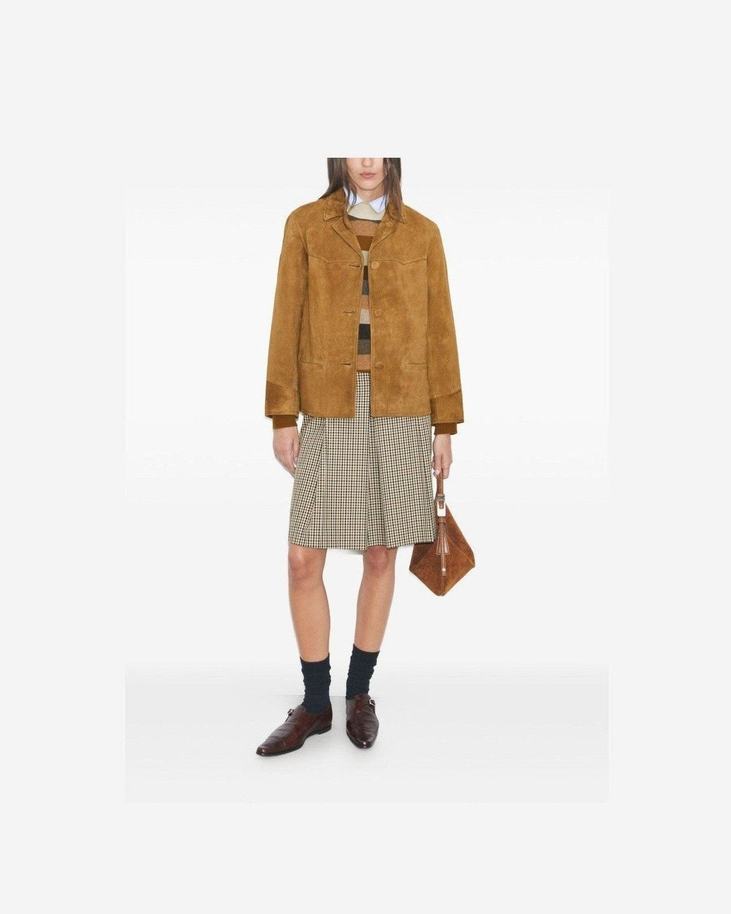 Tory Burch Brown Leather Jacket Glam Steals