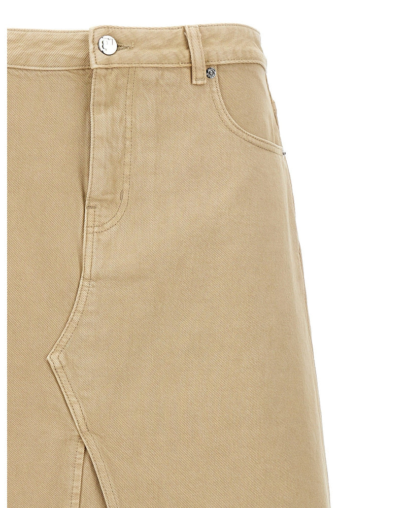 Tory Burch Deconstructed Midi Skirt Glam Steals