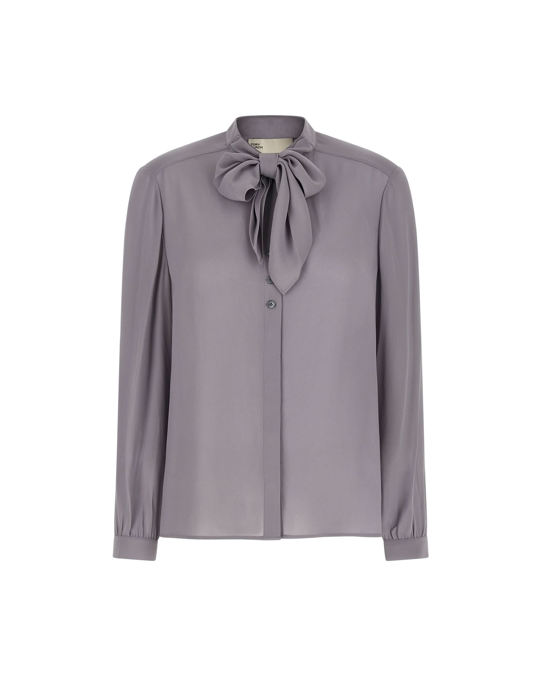 Tory Burch Georgette Bow Blouse Shirts