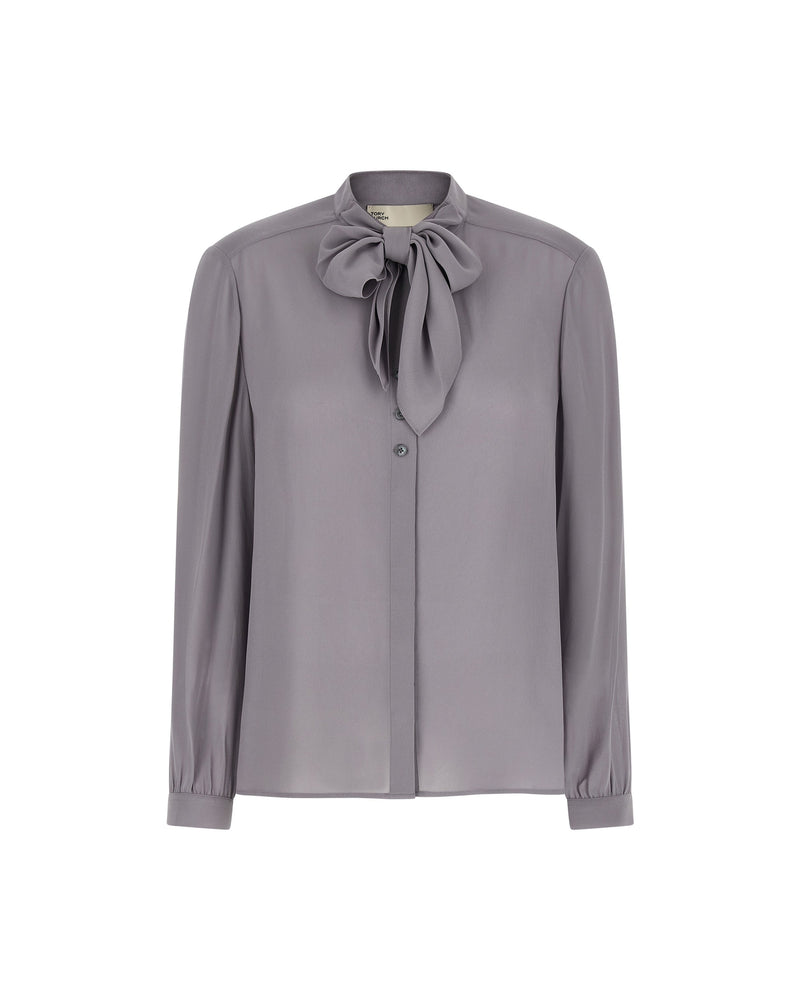 Tory Burch Georgette Bow Blouse Shirts