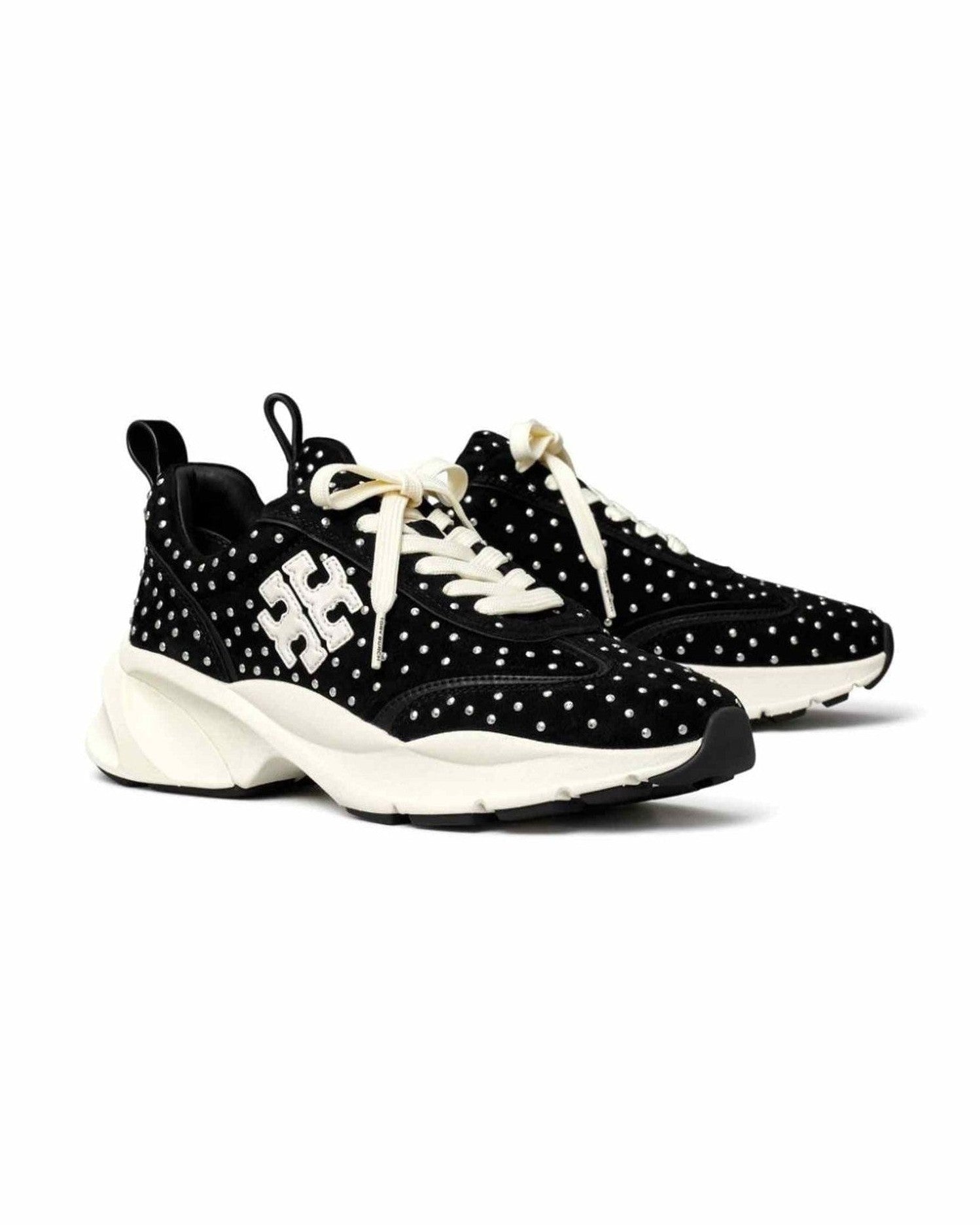 Tory Burch Good Luck Studded Trainers Glam Steals