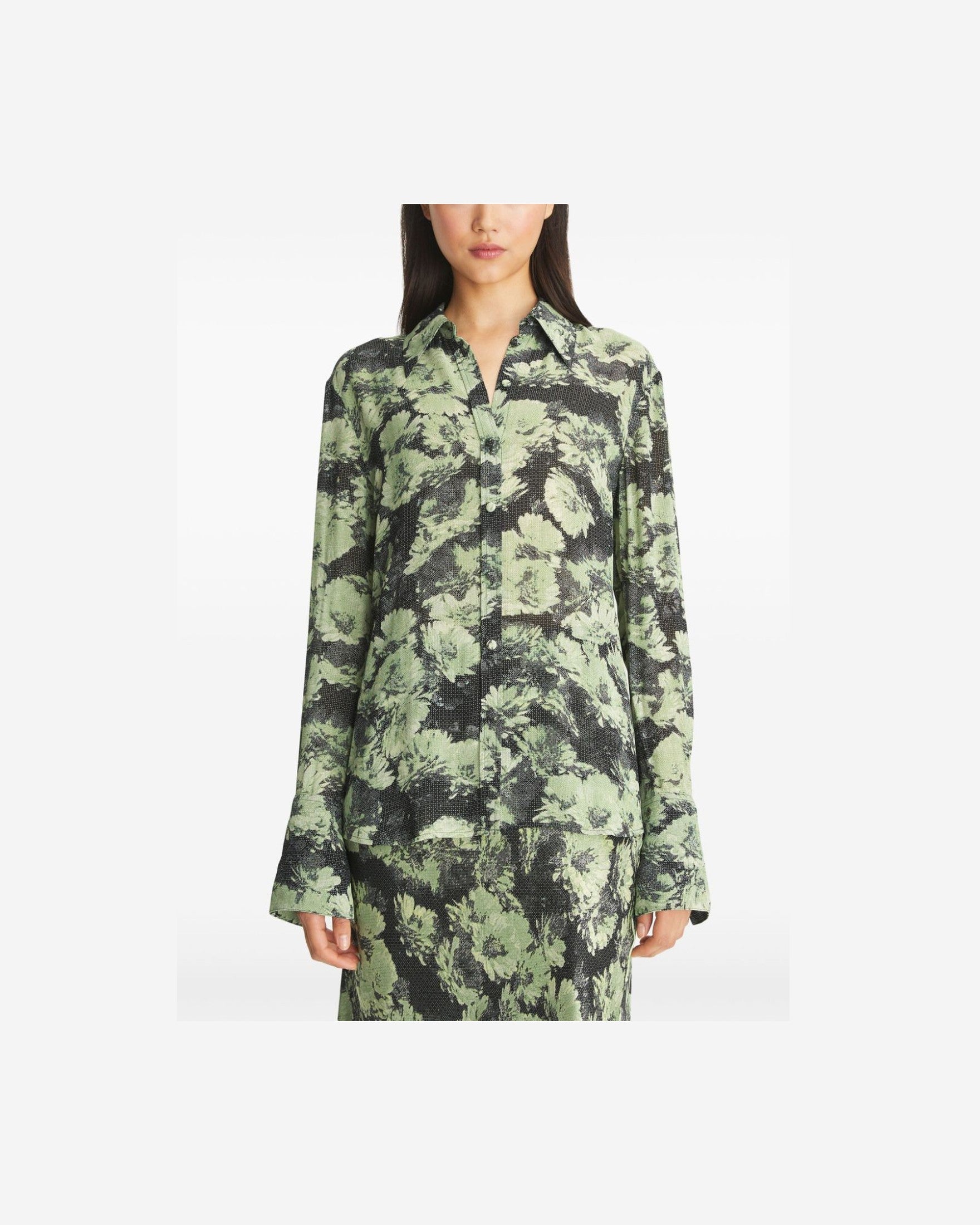 Tory Burch Green Shirt Glam Steals