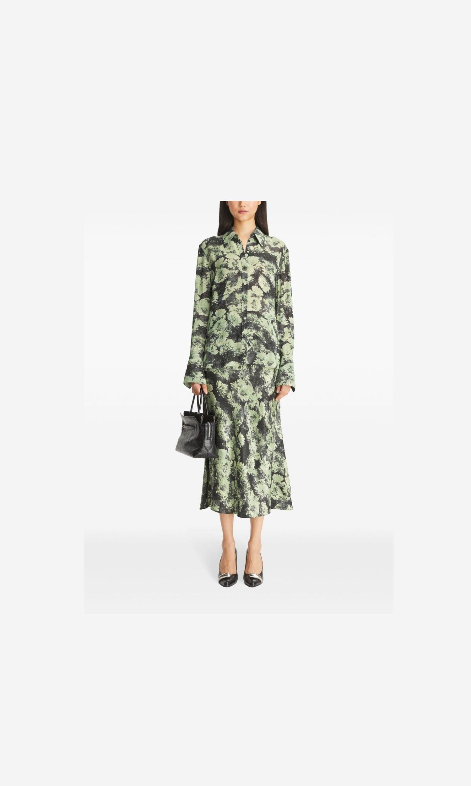 Tory Burch Green Shirt Glam Steals