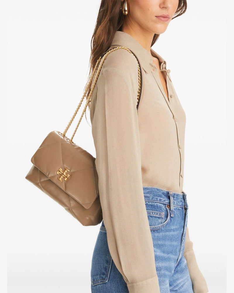 Tory Burch Kira Diamond small leather shoulder bag Glam Steals