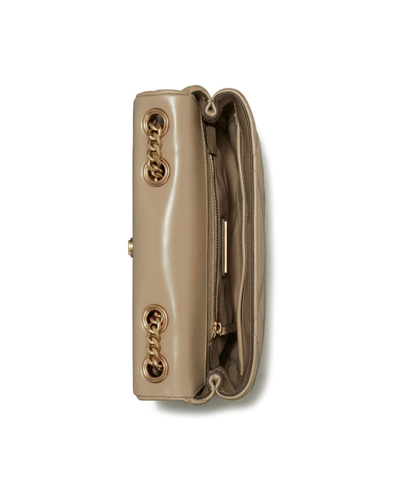 Tory Burch Kira Diamond small leather shoulder bag Glam Steals