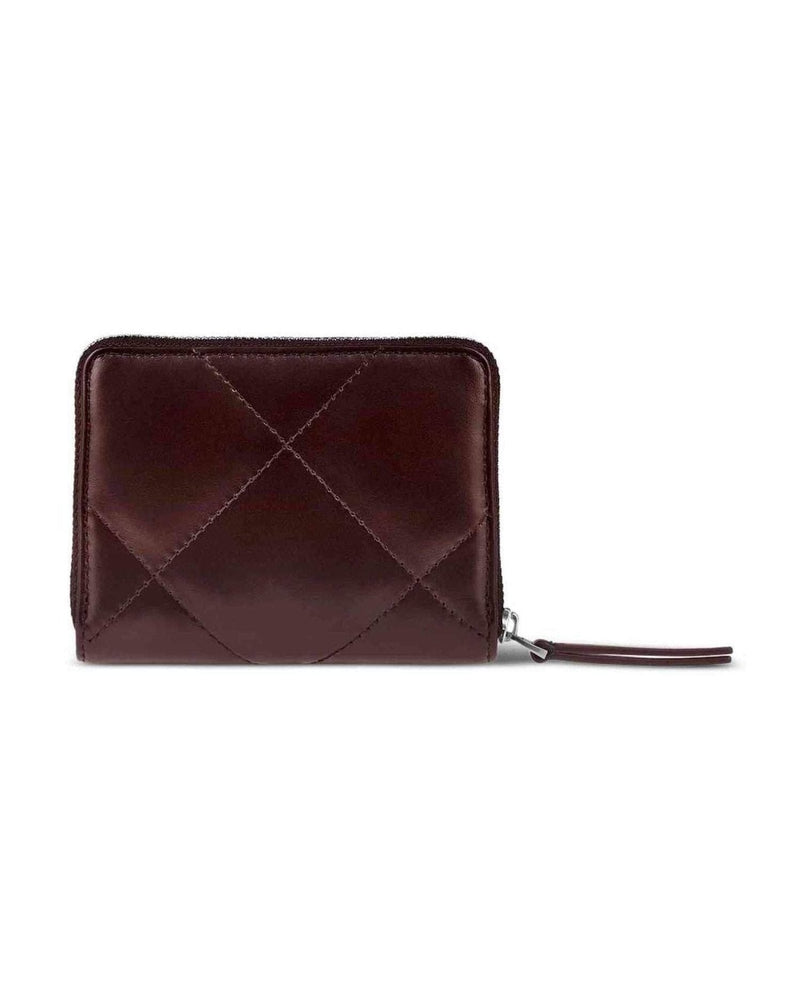 Tory Burch Kira Small Wallet with Diamond Quilting and Full Zip Closure Glam Steals