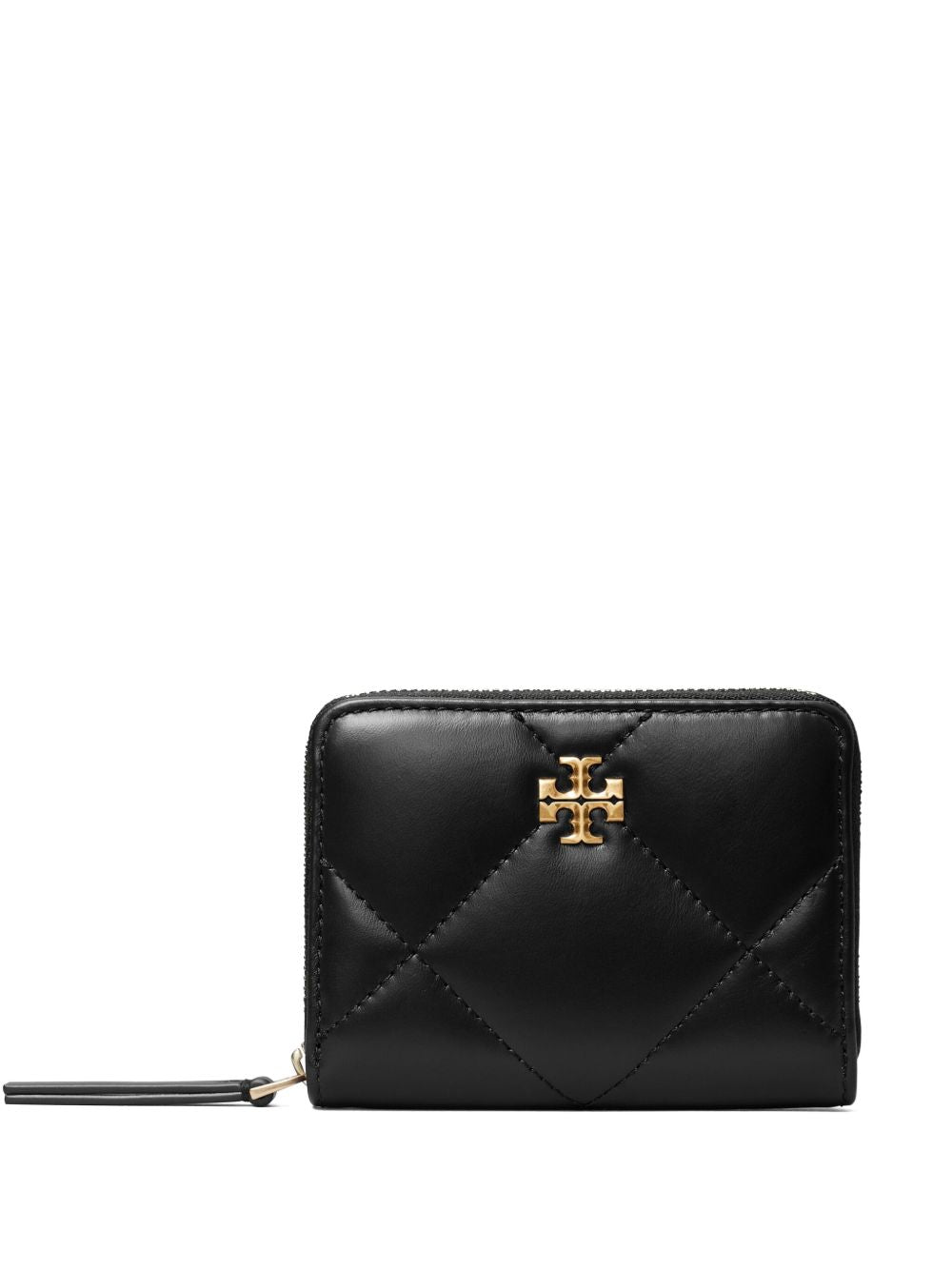 Tory Burch Leather Kira Diamond Zipped Wallet Glam Steals