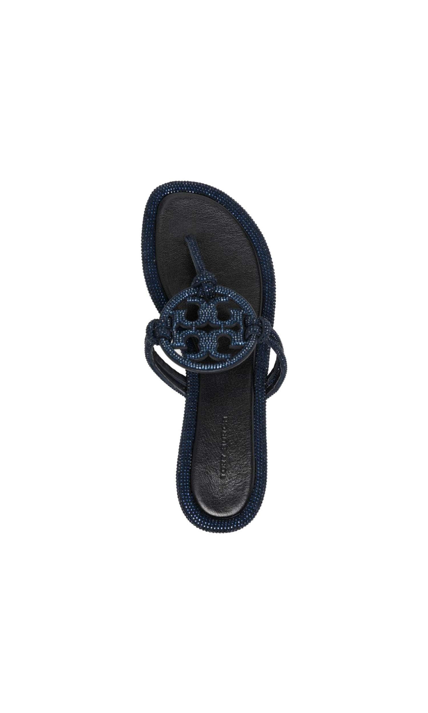 Tory Burch Leather Miller Thong Sandals Glam Steals