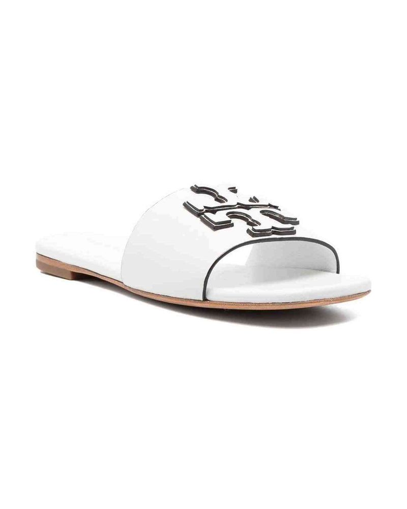 Tory Burch Logo Embossed Slides Glam Steals