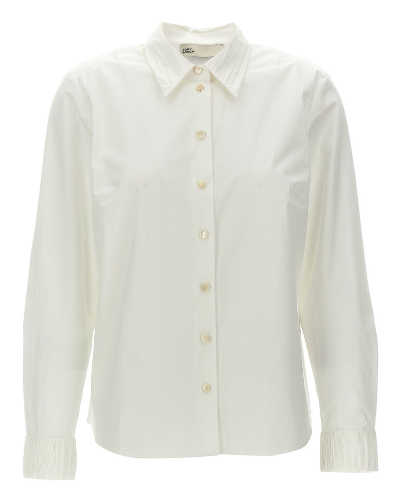 Tory Burch Pleated Detail Shirt Glam Steals