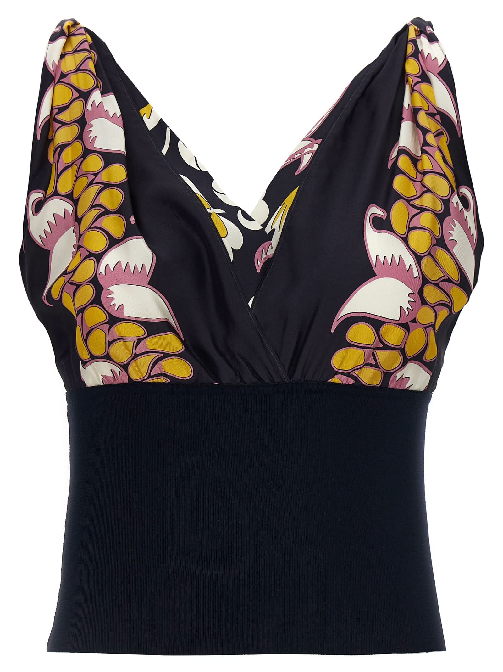 Tory Burch Silk Printed Top Glam Steals