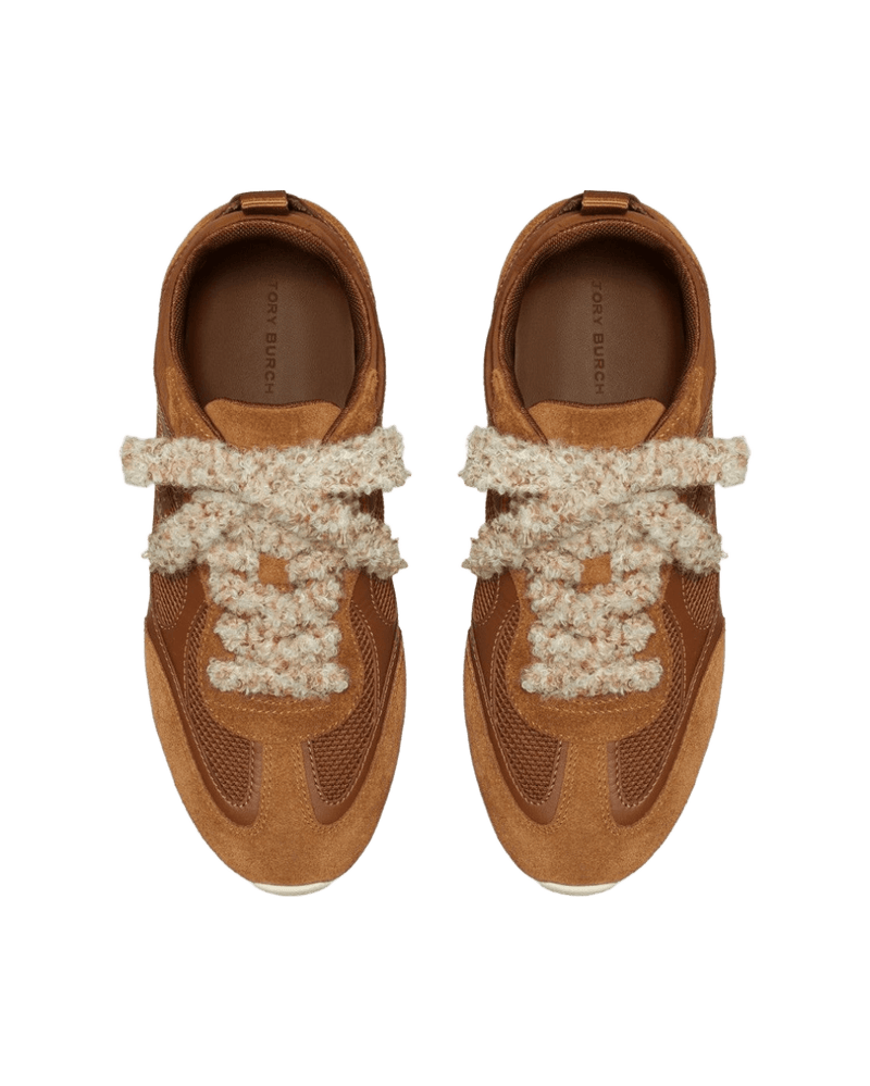 Tory Burch Brown Sneakers Leather Glam Steals