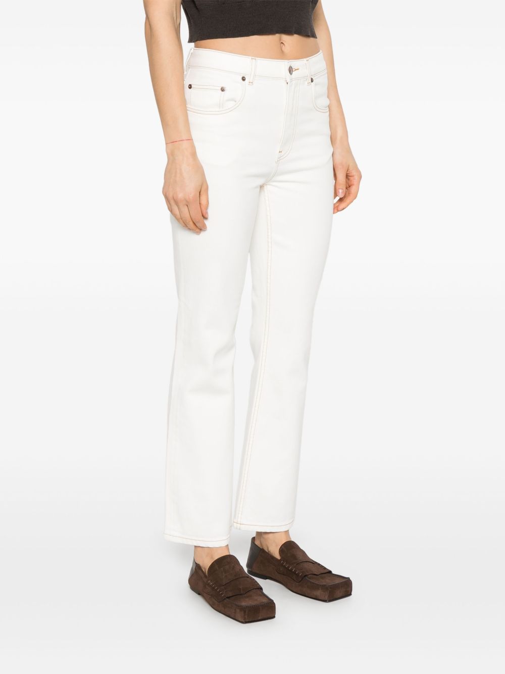 Tory Burch White Denim Jeans Glam Steals