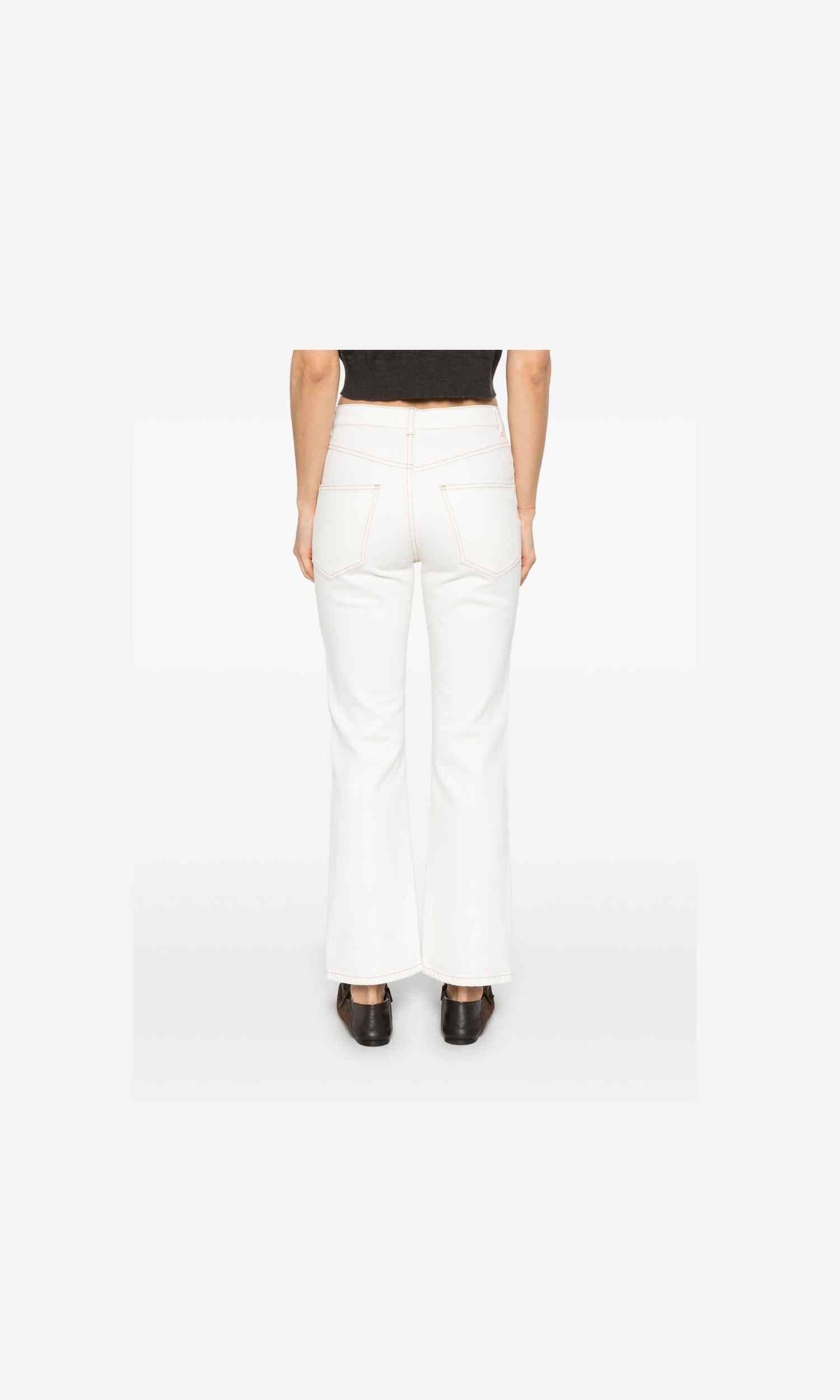 Tory Burch White Denim Jeans Glam Steals