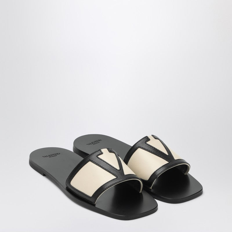 Valentino Black Canvas Garavani Viva Superstar Slide Sandals Glam Steals