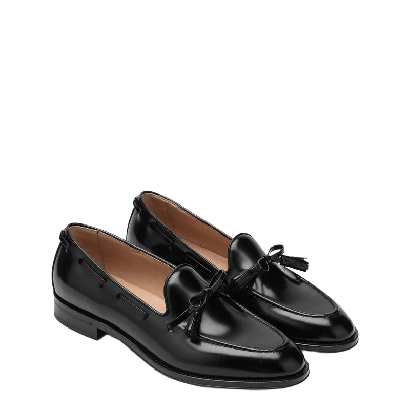 Valentino Black Garavani Bowshire Loafers in Glossy Calfskin Glam Steals