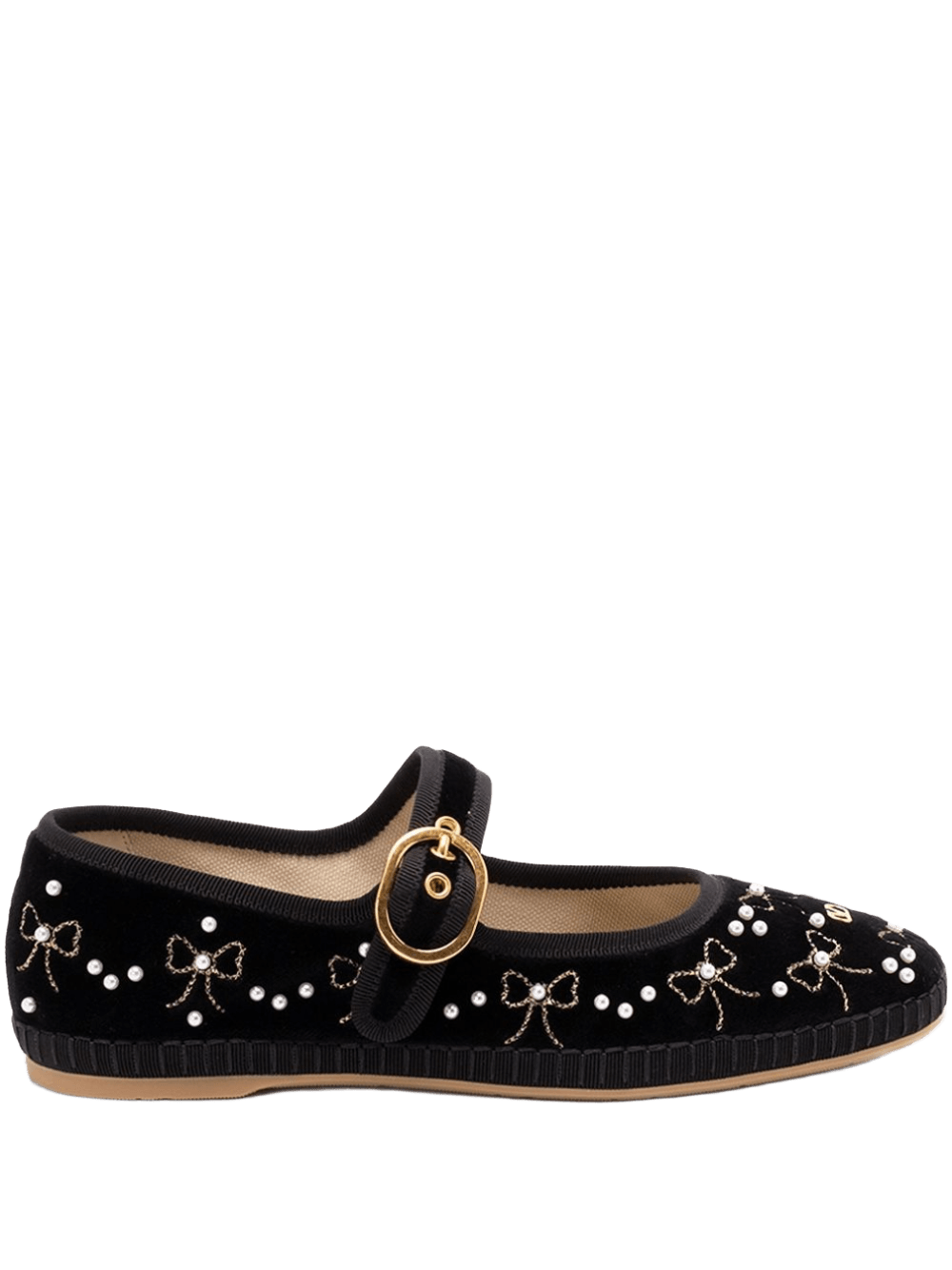 Valentino Black Garavani Flat Shoes Glam Steals