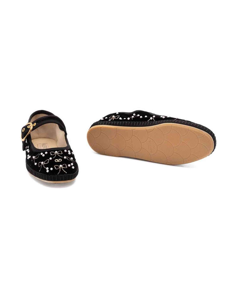 Valentino Black Garavani Flat Shoes Glam Steals