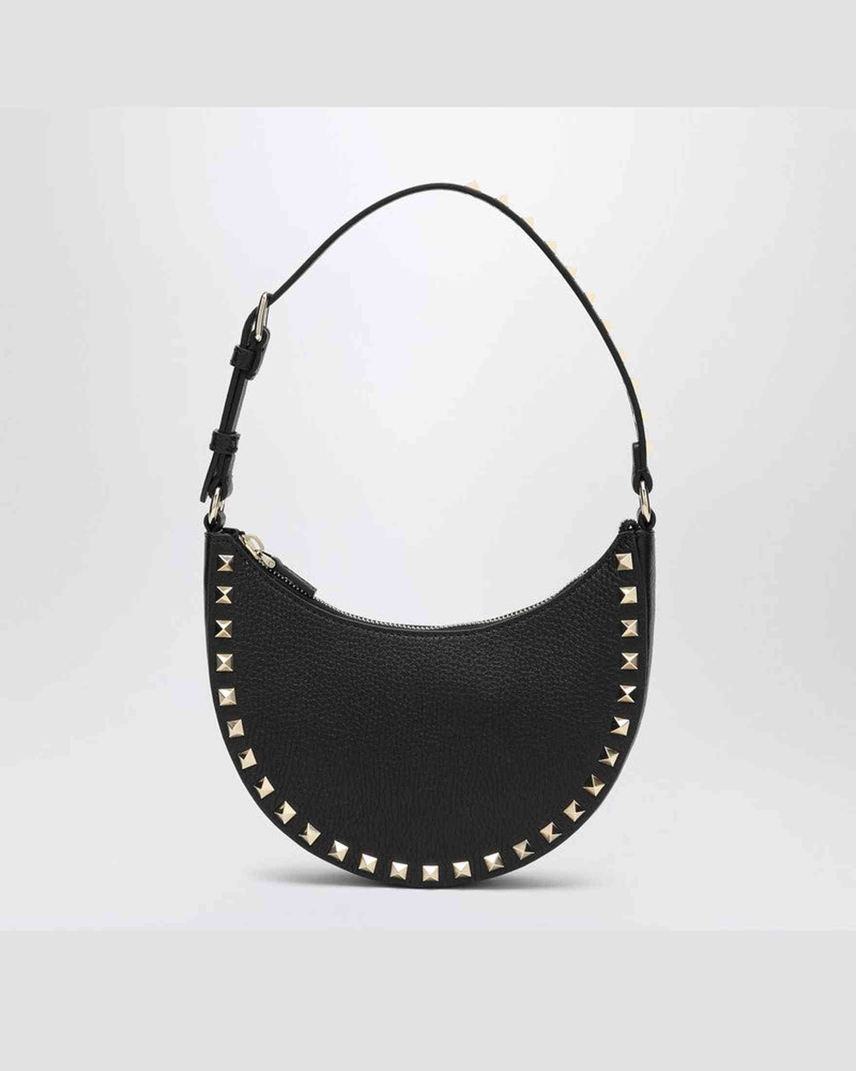Valentino Black Garavani Rockstud Mini Hobo Bag Glam Steals