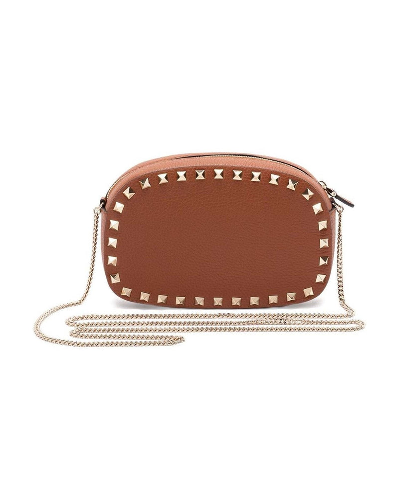 Valentino Brown Leather Garavani Bag Glam Steals
