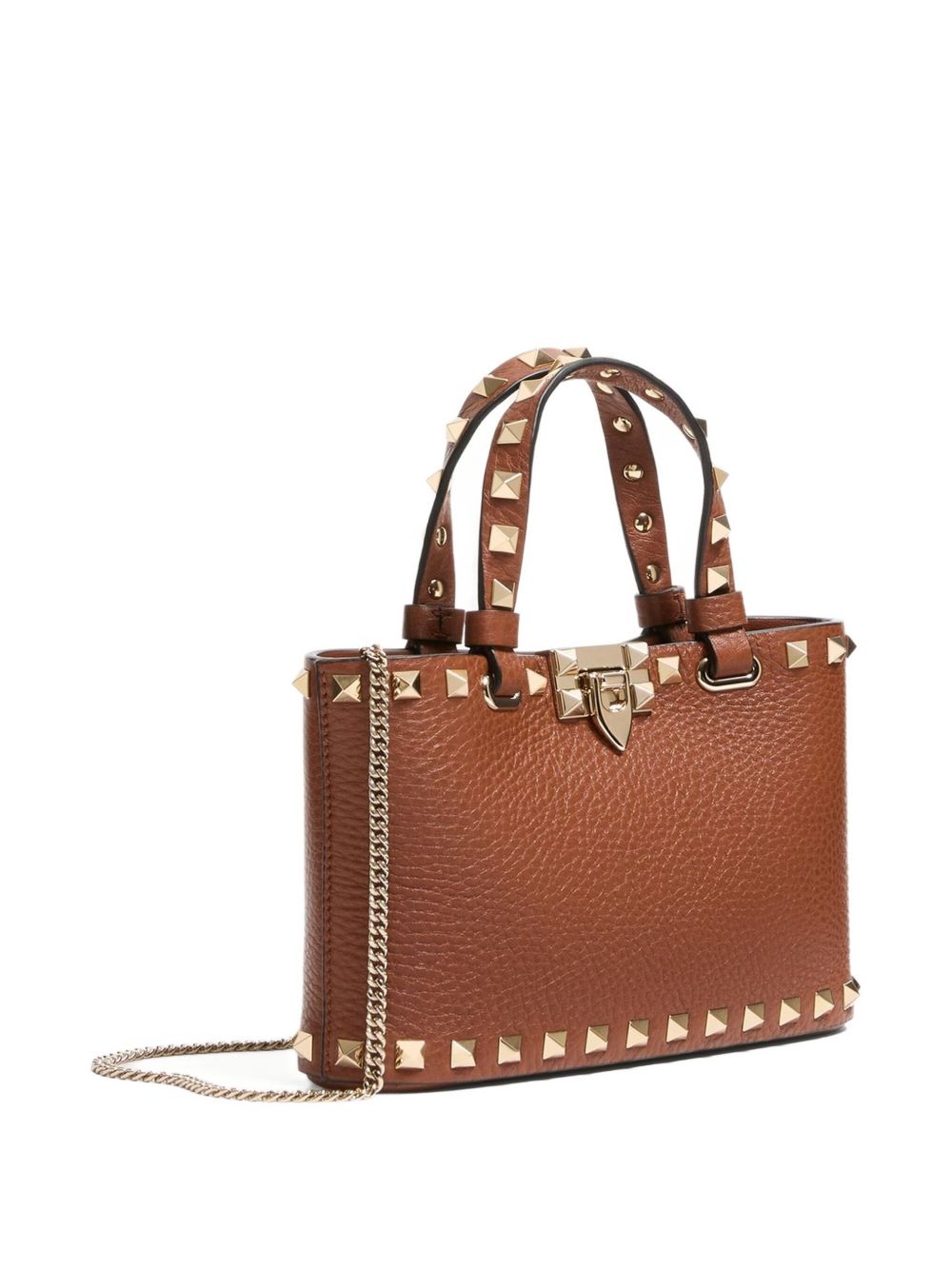 Valentino Brown Leather Garavani Bag Glam Steals